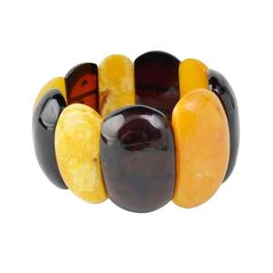 Bracelets en résine artisanale, motif tendance européen et américain, perles en résine, géométrie exagérée, bracelets faits à la main - Product Image 3