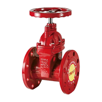 Vanne à opercule à tige non élévatrice en fonte ductile PN16 NRS, DN80 DN100, à bride, personnalisée en usine, pour applications incendie