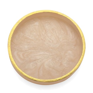 Prix de gros – Perle naturelle en résine émeraude, design moderne, multifonctionnel, pour mariage, Diwali, thème marbre, fait main - Product Image 1