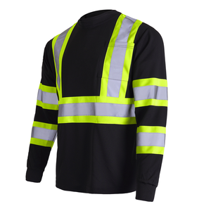 Nuevas Camisas de Trabajo Premium Personalizadas con Botones, Camisa de Trabajo de Alta Visibilidad con Cinta Reflectante, Camisa de Seguridad de Algodón para Hombre - Product Image 2