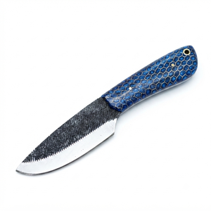 Arwin Enterprises AR-764 Handmade Damascus Steel Ambidextrous <b>Boning</b> <b>Knife</b> Honeycomb Resin <b>Handle</b> Leather Sheath Dishwasher Safe - Product Image 1