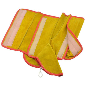 Protège-chaussures longs en cuir de vachette anti-chaleur pour soudeurs, résistants à 500°C-1000°C pour la protection incendie - Product Image 2