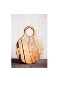 Planche à découper en bois naturel pour la préparation des aliments en cuisine, surface de découpe épaisse et durable en bois dur pour la cuisine quotidienne - Product Image 4