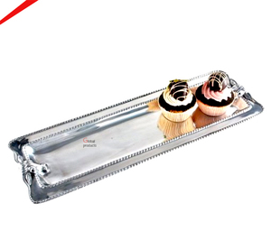 Plateau en aluminium de qualité supérieure, très vendu, pour la décoration de la maison et le service en cuisine - Product Image 3