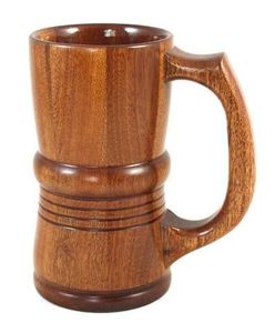 Mug à café en bois de qualité supérieure, fait main, en bois massif, finition naturelle, style rustique, vaisselle écologique pour café - Product Image 1