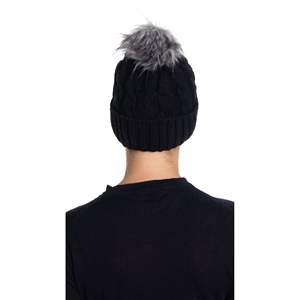 Women's Winter <b>Knitted</b> Slouch Beanie <b>Hat</b> with Pom Pom Sports Style Winter Slouchy <b>Hat</b> Beanie - Product Image 4