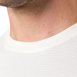 Mens White Sleeveless <b>Mesh</b> Gym Tank <b>Top</b> Athletic Workout Shirt Breathable Fitness Training Sportswear Apparel - Product Image 5