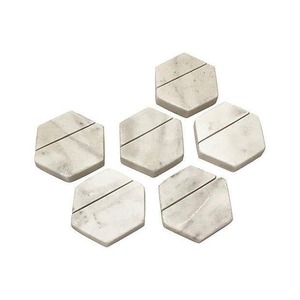 Porte-cartes de table ovale en marbre naturel, support de nom de table en pierre minimaliste, présentoir pour invités de mariage, support de numéro de table de restaurant, nouveau - Product Image 4