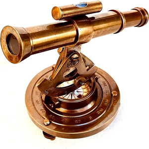 กล้องส่องทางไกลกล้องส่องทางไกลคุณภาพสูง15 "กล้องโทรทรรศน์กัปตันเรือทองเหลืองขนาด4" พร้อมเข็มทิศตกแต่งเป็นของขวัญ - Product Image 4