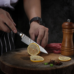 6-Piece Damascus Steel <b>Knife</b> <b>Set</b> Handmade Wooden Handle Straight Edge <b>Sharp</b> Chef <b>Knives</b> Stainless Steel Blade Ambidextrous - Product Image 2