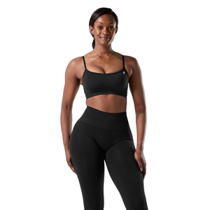 Soutien-gorge de sport sans coutures pour femme, avec bretelles, pour yoga, gym, entraînement, maintien extensible, design minimaliste, respirant, haut de sport actif - Product Image 2
