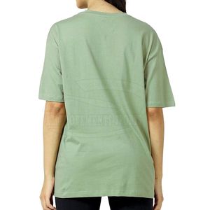 Camiseta de algodón de alta calidad, holgada, de manga corta, informal, estilo streetwear, para mujer, talla grande, para vestido de algodón o vestido sencillo. - Product Image 5