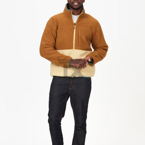 Veste polaire technique zippée intégrale pour homme, en microfibre, avec logo personnalisé, col montant et capuche, en toile, vente en gros - Product Image 4