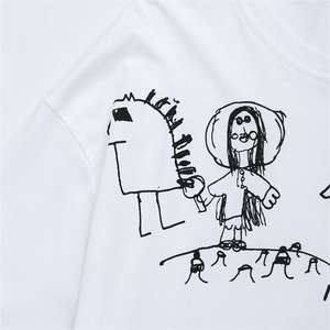 Camiseta de Algodón Estampada Personalizada para Mujer, Holgada, de Manga Corta, Veraniega, Ecológica, Transpirable, de Secado Rápido, Informal - Product Image 6