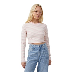 Camiseta de Manga Larga para Mujer, Diseño Casual, Estilo Vintage, Ligera, Transpirable, de Alta Calidad, Personalizable (OEM) - Product Image 1