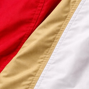 <b>Men's</b> Red Yellow White Color Block Hooded <b>Half</b>-<b>Zip</b> Bomber <b>Jacket</b> Front Pocket Custom Logo Printing Waterproof Windproof Winter - Product Image 6