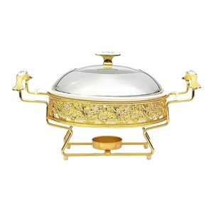 Cacerola plateada duradera para servir porciones limitadas en reuniones familiares íntimas, contenedor de comida de la India. - Product Image 6