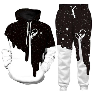 High Quality Custom Full Sublimation Pink Tracksuits for Women and <b>Men</b> Winter Letter Printed Sports Outfit - Product Image 3
