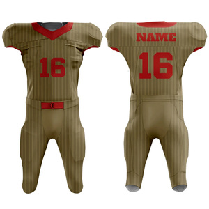 Customized Logo Best Material Slim Fit American Football Uniforms High Quality Customized Color American Football Uniform - Product Image 1