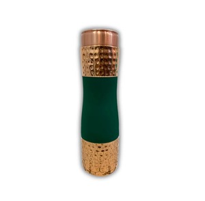 Bouteille d'eau en cuivre pur de qualité supérieure, vaisselle ayurvédique pour la cuisine et la table, vente en gros abordable en provenance d'Inde - Product Image 3