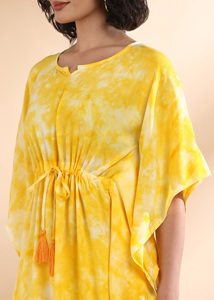 High Quality Designer Rayon <b>Kaftan</b> Tie Dyed <b>Summer</b> Daily Wear Regular Fit Sweetheart neck at Best Price by Supplier - Product Image 3