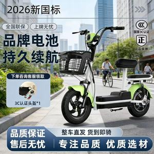 Bicicleta Eléctrica de Acero al Carbono de 24 Velocidades, Estándar Nacional de China, Bicicleta para Desplazamientos, Batería de Litio, Dos Ruedas, Pequeña, para Adultos - Product Image 1