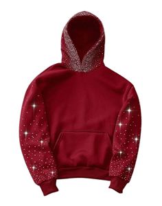 Sudadera con Capucha 100% Algodón para Mujer, Personalizada, de Invierno, Tejido de Felpa, Bordada, Tie Dye, Estilo Y2K, para Otoño - Product Image 1