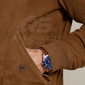 Premium Quality Urban Style <b>Mens</b> <b>Suede</b> Leather <b>Jacket</b> Soft Premium Slim Fit Casual Winter Fashion Apparel - Product Image 6