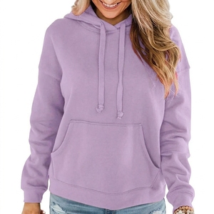 Sweat-shirts et hoodies oversize professionnels de haute qualité pour femmes, style streetwear, épais, hiver, avec logo frontal - Product Image 6