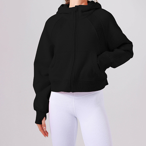 Nouvelle collection automne-hiver : Sweat à capuche léger en molleton 100 % coton écologique, coupe ample et décontractée, fermeture éclair intégrale pour adultes - Product Image 5