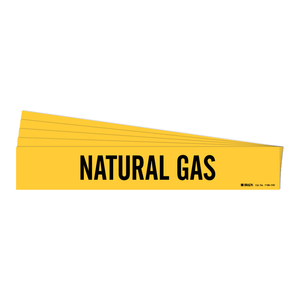 Marqueur de tuyau de gaz naturel flexible, résistant à la chaleur et aux produits chimiques, pour l'identification des tuyaux intérieurs/extérieurs par Brady - Product Image 3
