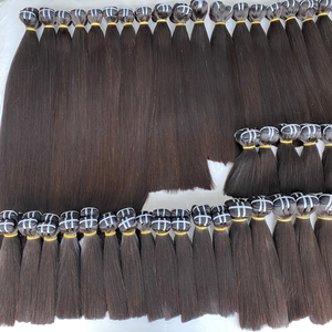 Vente en gros d'extensions de cheveux humains de trame de machine de vague vietnamienne droite Remy à double tirage vierge 100% - Product Image 3
