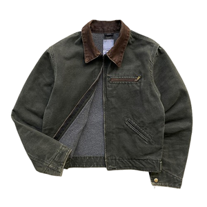 Fully Custom <b>Canvas</b> Work <b>Jacket</b> Streetwear Fashion Vintage Washed Plus Size <b>Canvas</b> <b>Jacket</b> Zip up Heavyweight <b>Jacket</b> For <b>Men</b> - Product Image 2