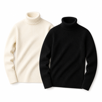Pull à capuche tricoté pour homme, couleur unie, coupe oversize, décontracté, pour le printemps, impression numérique écologique, noir et pour
