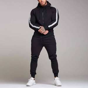 Conjunto de Pantalones y Chaqueta Deportiva con Cierre Completo, Ropa Deportiva para Hombre, Trajes Deportivos Lisos para Hombre, Corte Ajustado, Logotipo Personalizado - Product Image 6