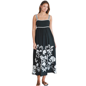 Vestido Maxi Floral de Moda para Mujer, Vestido de Playa con Lazo Delantero para Vacaciones - Product Image 5