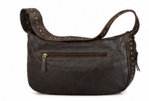 Sac hobo en cuir véritable de luxe, style bohème, fermeture éclair, bandoulière simple, grande capacité, pour femmes, usage quotidien - Product Image 2
