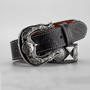 Cinturón de Cuero Vintage Kivotech para Hombre, Hebilla de Cobre, Estilo Denim, Simple, Casual, para Hombre Joven, Cuero Vacuno - Product Image 3