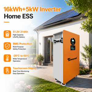 Tewaycell 16kWh 5kW All-in-One <b>Solar</b> <b>Generator</b> 51.2V 314Ah LiFePO4 for Small Business RV Camping WiFi App Control Portable - Product Image 1