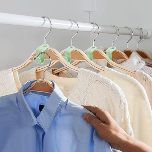 40 PCS Space Saving Closet <b>Hangers</b> Organizer <b>Clothes</b> <b>Hanger</b> <b>Connector</b> <b>Hooks</b> Efficiently Organizes Your Wardrobe - Product Image 4