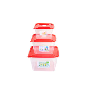 Nouveauté Récipient alimentaire carré en plastique avec couvercle Sûr et pratique Préparation de repas quotidienne pour les fruits Repas Collations Restes - Product Image 3