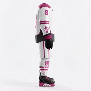 Conjunto de Uniforme de Hockey sobre Hielo Personalizado con Nombre de Equipo por RIVIAN ATLANTIC, con Impresión por Transferencia de Calor, Manga Larga, 100% Poliéster para Hombre - Product Image 4