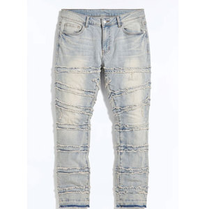 Jeans baggy vintage personnalisables de haute qualité pour hommes, style streetwear, denim délavé, style Y2K hip-hop, unisexe - Product Image 1