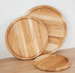 Assiette carrée de luxe en bois d'acacia massif, écologique, pour collations et salades de fruits, vaisselle de table familiale pour mariages et fêtes - Product Image 1