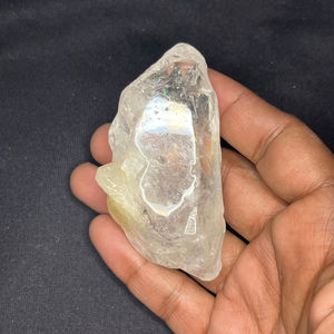 Punta de Topacio Natural con Aura Arcoíris de 595 Quilates para Accesorios de Joyería DIY - Product Image 1