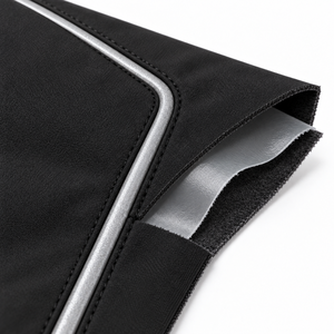 Chaqueta Softshell Negra Personalizada para Hombre, Cortavientos, con Cuello Alto y Cierre de Cremallera, con Cinta Reflectante, Informal - Product Image 6
