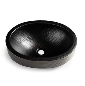 Unique Design Round Shape Undermount Basin Customized Size Wholesale Copper Basin Copper Hammered <b>Sink</b> Pewter Finished - Product Image 4