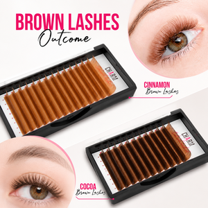 ผู้จัดจำหน่ายขนตาปลอม Charmlash ขนตาสีน้ำตาลขนาด 16 มม. ขนตาแบบคลาสสิก - Product Image 1