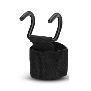 Sangles de levage réglables en acier robuste avec crochets pour musculation, entraînement de force, gym, fitness, support de poignet noir - Product Image 1