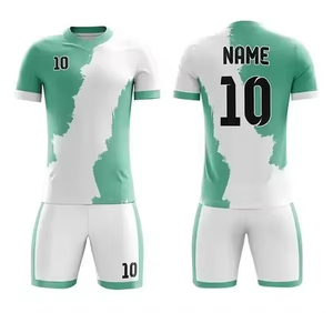 Conjunto de Uniforme de Fútbol Personalizado por Sublimación para Hombre, Camisetas de Fútbol 100% Poliéster de Secado Rápido y Personalizables - Product Image 1
